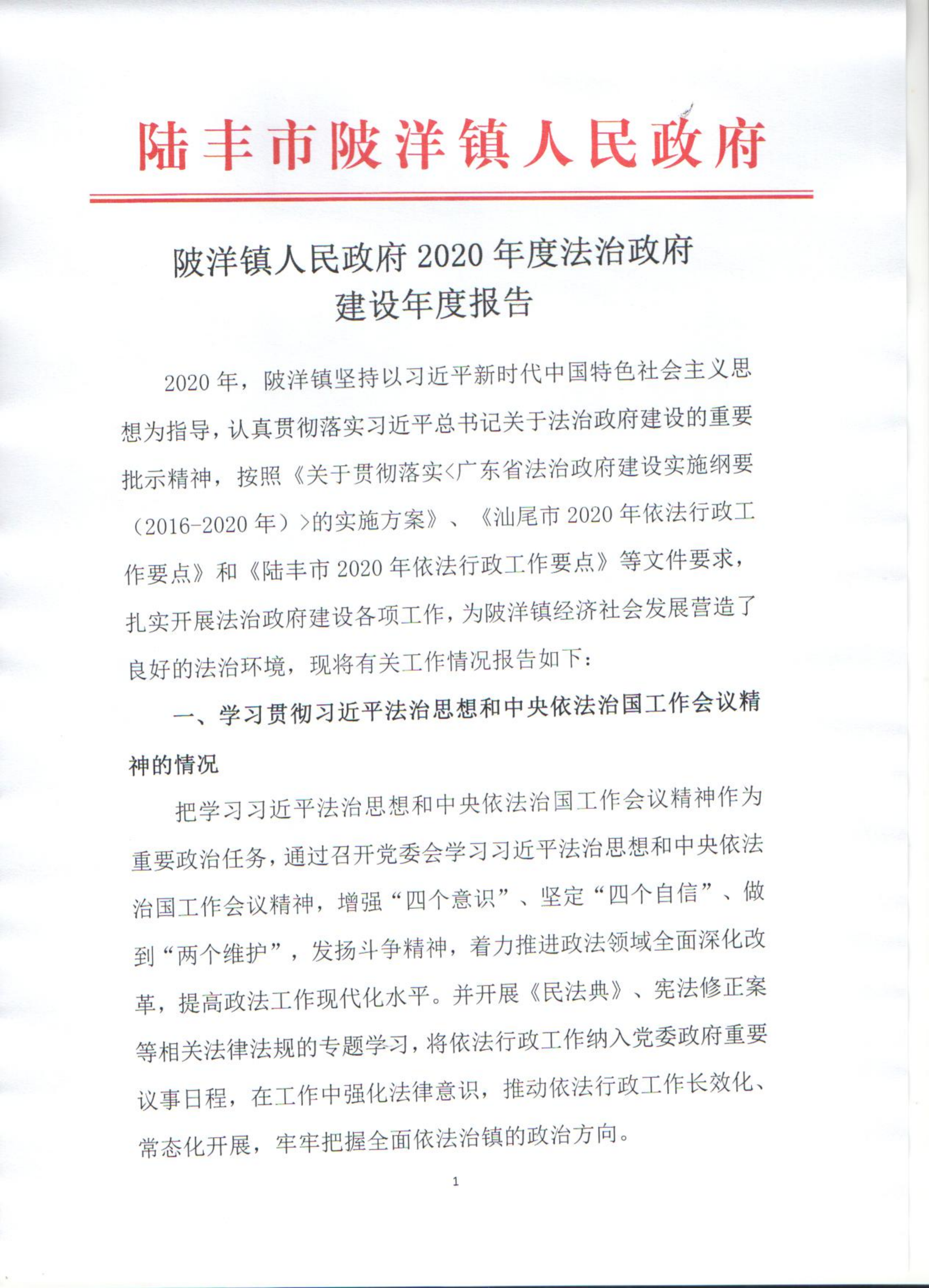 陂洋鎮(zhèn)人民政府2020年度法治政府建設(shè)年度報告_00.png